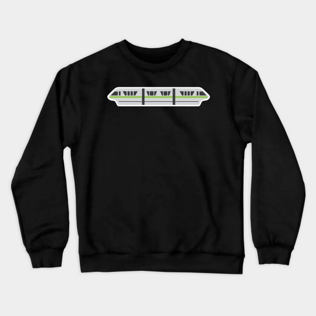 Monorail - Light Green Crewneck Sweatshirt by chwbcc